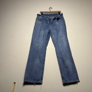 Axe & Crown Punk Denim Jean Pant Men 34x32 Western Indie Blue Rock Y2K Faded